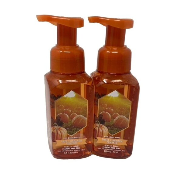 Bath & Body Works Sweet Cinnamon Pumpkin Foaming Hand Soaps (2) 8.75 Fl Oz - Picture 1 of 3